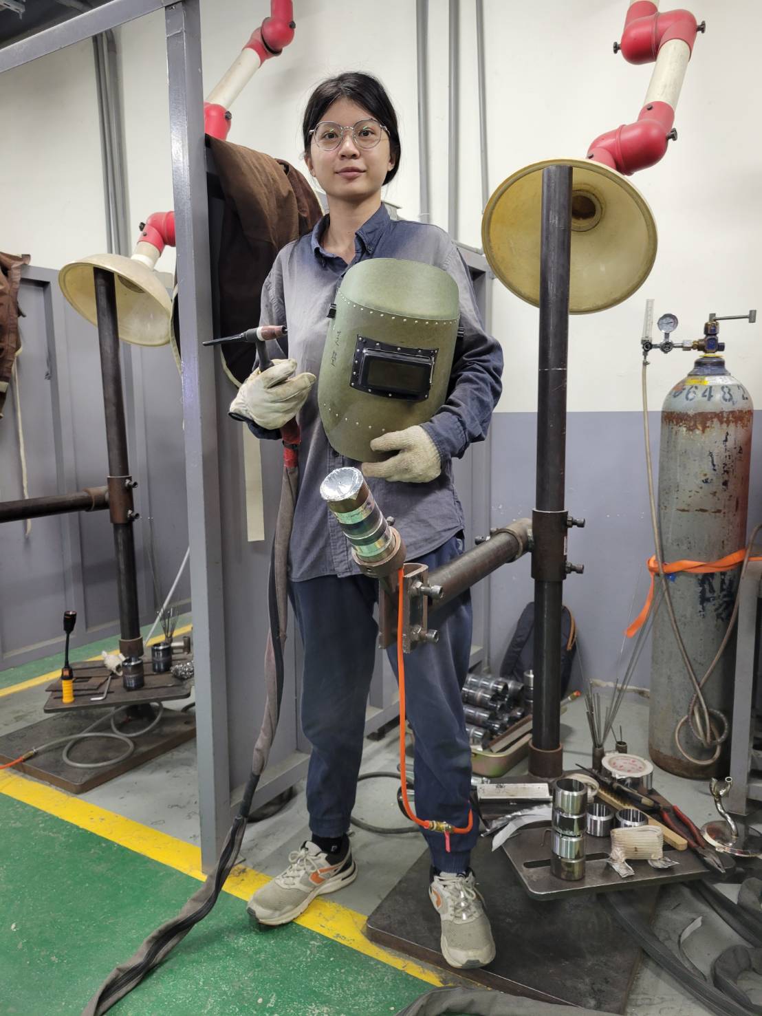機械系銲接甲級競能競賽培訓選手